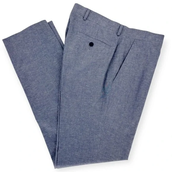 Kenneth Cole Reaction Men's Linen Techni-Cole Suit Modern Fit 38S Jacket 31Wx32L - Picture 10 of 13